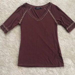 BKE Boutique 3/4 Length Shirt